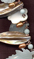 amazonite & mother of pearl
