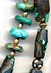 turquoise necklaces & earrings
